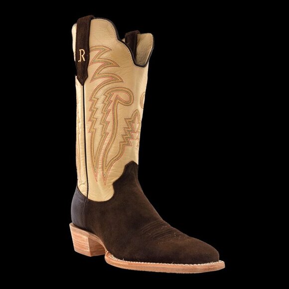 NEW R. WATSON Men’s Heavy Roughout Wide Square 13″ Bone/Chocolate Size 11 - Picture 4 of 5